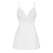 Kép 3/8 - Obsessive - 810-BAB-2 - csipke babydoll és tanga szett (S/M) - fehér