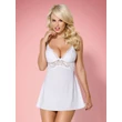 Kép 5/8 - Obsessive - 810-BAB-2 - csipke babydoll és tanga szett (S/M) - fehér