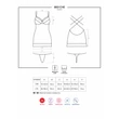 Kép 8/8 - Obsessive - 860-CHE-1 - csipke hálóing  és tanga szett (S/M) - fekete
