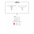 Kép 8/8 - Obsessive - Alabastra - nyitott csipke brazil tanga (S/M) - fehér