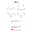 Kép 8/8 - Obsessive - Alabastra - 2 részes csipke fehérnemű szett (L/XL) - fehér