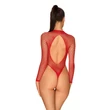 Kép 3/7 - Obsessive - B126 - hosszú ujjú, hálós body (S/M/L) - piros