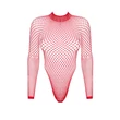 Kép 6/7 - Obsessive - B126 - hosszú ujjú, hálós body (S/M/L) - piros