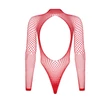 Kép 7/7 - Obsessive - B126 - hosszú ujjú, hálós body (S/M/L) - piros