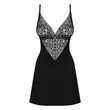 Kép 6/8 - Obsessive - Cecilla - csipke hálóing  és tanga szett (S/M) - fekete
