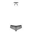 Kép 7/7 - Obsessive - Firella -3 részes csipke fehérnemű szett (L/XL) - fekete