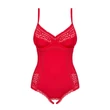 Kép 4/6 - Obsessive - Jolierose - nyitott csipkés body (S/M) - piros