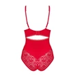Kép 5/6 - Obsessive - Jolierose - nyitott csipkés body (S/M) - piros