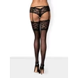 Kép 3/6 - Obsessive - Leticia - csipke combfix (L/XL) - fekete