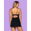 Kép 5/7 - Obsessive - Luave - csipke babydoll és tanga szett (L/XL) - fekete