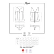 Kép 8/8 - Obsessive - Miamor - csipke fűző és brazil tanga szett (L/XL) - bordő