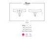 Kép 8/8 - Obsessive - Miamor - hátul nyitott csipke tanga (L/XL) - fekete