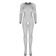 Kép 6/7 - Obsessive - N121 - hálós nyitott testharisnya (S/M/L) - fekete