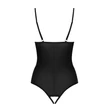 Kép 7/8 - Obsessive - Redella - fűzős nyitott body (XXL) - fekete