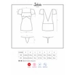 Kép 8/8 - Obsessive - Sedusia - csipke hálóing  és tanga szett (S/M) - fekete