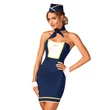 Kép 1/8 - Obsessive - Stewardess - utaskísérő jelmez (XS/S) - kék-fehér