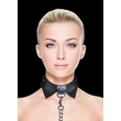 Kép 1/3 - Ouch! - Exclusive Collar - exkluzív nyakörv pórázzal (fekete)