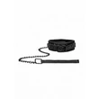 Kép 2/6 - Ouch! - Luxury Collar - luxus nyakörv pórázzal (fekete)