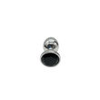 Power Escorts - Diamond King - BR137L - fekete gyémántos fém análdugó (L) - ezüst