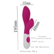 Kép 7/7 - Power Escorts - Maya G - 10 funkciós csiklóizgató és G-pont vibrátor (20cm) - pink