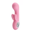 Kép 1/9 - Pretty Love - Chris - 7 funkciós, 3 motoros nyuszis csiklóizgató és G-pont vibrátor (USB) - pink