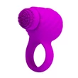 Kép 4/10 - Pretty Love - Florence - vibrációs péniszgyűrű forgófejes csiklóizgatóval (USB) - lila