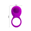 Kép 8/10 - Pretty Love - Florence - vibrációs péniszgyűrű forgófejes csiklóizgatóval (USB) - lila