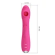 Kép 5/8 - Pretty Love - Regina - csiklóizgató és G-pont vibrátor leszedhető masszírozófejjel (USB) - pink