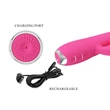 Kép 7/8 - Pretty Love - Regina - csiklóizgató és G-pont vibrátor leszedhető masszírozófejjel (USB) - pink
