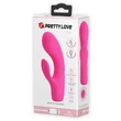 Kép 5/11 - Pretty Love - Tim - 12 fokozatos, memória funkciós csiklóizgató és G-pont vibrátor (USB) - pink