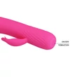 Kép 5/7 - Pretty Love - Tim - 12 funkciós, szilikon nyuszis csiklóizgató és G-pont vibrátor (USB) - magenta