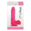 Kép 1/3 - Real Rapture - Natural Living Jelly 8&quot; - rögzíthető, élethű, herés dildó (20,5cm) - pink