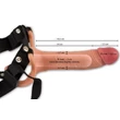 Kép 7/8 - Realistixxx - Real Strap On Sleeve - élethű, felcsatolható péniszköpeny hevederrel - natúr