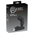 Kép 1/5 - Rebel - Men's Gear Bead Shaped Prostate Stimulator - vibrációs, gyöngyös prosztata masszírozó (fekete)