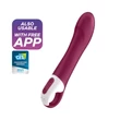 Kép 3/7 - Satisfyer - Big Heat - prémium, szilikon, websmart G-pont vibrátor (USB) - bordó