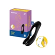 Kép 1/5 - Satisfyer - Candy Cane - prémium szilikon kétágú vibrátor (USB) - fekete