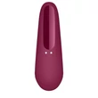 Kép 4/8 - Satisfyer - Curvy 1 + - prémium, websmart léghullámos csiklóizgató vibrátor (USB) - bordó