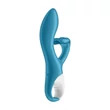 Kép 5/9 - Satisfyer - Embrace Me - prémium, dupla motoros, szilikon, csiklóizgató és G-pont vibrátor (USB) - türkiz