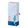 Kép 9/9 - Satisfyer - Embrace Me - prémium, dupla motoros, szilikon, csiklóizgató és G-pont vibrátor (USB) - türkiz