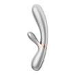 Kép 3/3 - Satisfyer - Hot Lover - prémium, dupla motoros, melegítő funkciós csiklóizgató és G-pont vibrátor (USB) - ezüst