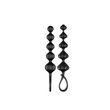 Satisfyer - Love Beads - prémium, szilikon, gyöngyös análsor szett (2db) - fekete