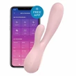 Kép 3/5 - Satisfyer - Mono Flex - prémium, dupla motoros, websmart csiklóizgató és G-pont vibrátor (USB) - pink