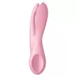 Kép 4/6 - Satisfyer - Threesome 1 - prémium, nyuszifüles csiklóizgató és szeméremajak vibrátor (USB) - pink