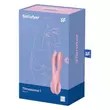 Kép 6/6 - Satisfyer - Threesome 1 - prémium, nyuszifüles csiklóizgató és szeméremajak vibrátor (USB) - pink