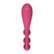 Satisfyer - Tri Ball 1 - prémium, 3 golyós multifunciós vibrátor és masszírozó (USB) - pink