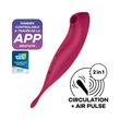 Kép 7/7 - Satisfyer - Twirling Pro + - prémium, websmart csiklóizgató pontvibrátor és masszírozó (USB) - vörös