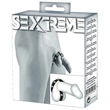 Kép 5/5 - Bad Kitty - Naughty Toys - Cock/Ball Ring - fém péniszgyűrű szegecses bőrszorítóval