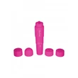 Kép 1/3 - ToyJoy - Funky Massager - mini masszírozó vibrátor cserélhető fejekkel (9,5cm) - ibolya