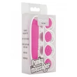 Kép 3/3 - ToyJoy - Funky Massager - mini masszírozó vibrátor cserélhető fejekkel (9,5cm) - ibolya