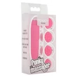 Kép 1/3 - ToyJoy - Funky Massager - mini masszírozó vibrátor cserélhető fejekkel (9,5cm) - pink